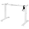 Iris Ohyama, Scrivania in piedi regolabile/Scrivania in piedi regolabile elettricamente in altezza Scrivania in piedi, Porte USB, Ufficio, casa - Electric Adjustable Desk HADFRW - Bianco
