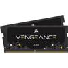 Corsair Vegeance 16GB DDR4-2666 memoria 2 x 8 GB 260-pin SO-DIMM [CMSX16GX4M2A2666C18]