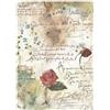 Carta di riso Flowers and Poems texture Stamperia