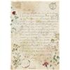 Carta di riso Flowers and Poems lettera manoscritta Stamperia