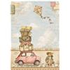 Carta di riso Cozy Family auto Stamperia