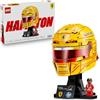 LEGO Editions Scuderia Ferrari HP Lewis Hamilton Helmet - F1 Merchandise - Display Model Kit w/Collectible Minifigure - Gift for 14+ Year Old Boys & Adult Motorsport Fans - 43022
