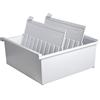 Han 954-0-1-11 - Schedario per circa 1.300 cartellini formato A4 orizzontale, 325 x 140 x 347 mm, grigio chiaro