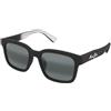 Maui Jim Opiopio AF 659-02 | Occhiali da Sole Graduati o Non Graduati | Prova Online | Plastica | Quadrati | Nero | Adrialenti