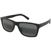 Maui Jim Kowelo MJ0345S 001 | Occhiali da Sole Graduati o Non Graduati | Prova Online | Plastica | Quadrati | Nero | Adrialenti