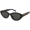 Gucci GG2105SA 001 | Occhiali da Sole Graduati o Non Graduati | Prova Online | Plastica | Cat Eye | Nero | Adrialenti