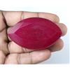 Ruby Naturale Rossa African Red 278.50 Ct Marquise Gemma Taglio