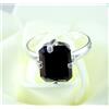 Anello Tennis Diamante Naturale Taglio Smeraldo Certificato AGI 8.15 Ct Nera