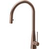 Newform - Ycon miscelatore cucina bocca tonda girevole ed estraibile [PVD brushed copper bronze] - 64213.59.067