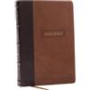 Nelson Bibles Holy Bible: King James Version, Brown, Leathersoft, Red Letter, Comfort Print, Center Column, Reference with Apocrypha