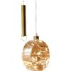 DECORATION DISCO C/LED APPENDIBILE ATMOSFERA VETRO
