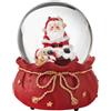 CARILLON PALLA DI NEVE SOGGETTI E COLORI ASSORTITI POLIRESIN