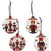 DECORATION LO SCHIACCIANOCI PALLINA SET 4 PZ CERAMICA/SUGHER