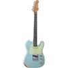 EKO GUITARS - VT-380 Relic Daphne Blue, Chitarra Elettrica, Corpo in Pawlonia, Manico in Acero, Tastiera in South American Roupanà, Colore Daphne Blue