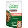 Natural trainer cat adult sterilizzato straccetti benessere digestivo salmone 70gr
