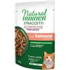 Natural trainer cat adult sterilizzato straccetti boli di pelo salmone 70gr