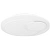 Eglo lampada da soffitto LED Scagno, plafoniera circolare, corpo | illuminazione rotonda , metallo e acrilico bianco, punto luce calda, Ø 38 cm