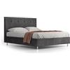 Veradea Letto sogno - tessuto, grigio grafite, piazza e mezza