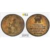 BOEMIA 1792 FRANCESCO II INCORONAZIONE SILVER JETON PCGS MS61