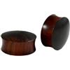 Calefee Dilatatori Lobo 8 a 25mm, Dilatatore Piercing Legna a Forma di Cupola, Gioielli da Piercing 2 Pezzi
