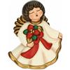 THUN - Limited Edition 2022 - Angelo del Natale in Ceramica Decorata a Mano, Versione Media - Idea Regalo Natale 2022-13x11.5x16 cm h