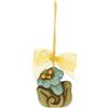 THUN Pasqua 2023, Addobbo Pasquale Campanula in Ceramica Decorata a Mano, Linea Pasqua Favolosa, 4.1x2.4x4.8 cm h