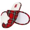 THUN - Pantofole in tartan con stella, 40-41-40-41