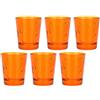 THUN - Amazon Limited Edition 2022 - Set di Bicchieri in Vetro Colorato, Set da 6 Pezzi Colore Arancione