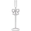 RITUALI DOMESTICI - BRILLAFIOCCO CANDELABRO Trasparente L, 8x8x30h cm, Collezione in Vetro borosilicato