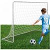 Neo-Sport Porta da calcio per bambini per giardino e parco - Porta all'aperto 183 x 122 cm per gioco e allenamento - Telaio in acciaio con rete e 4 ancoraggi - Montaggio senza attrezzi