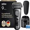 BRAUN RASOIO BRAUN SHAVER 9667CC, Accumulatore , Wet & Dry, Autonomia di 60 min, Stazione pulizia, Argento