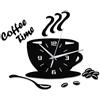 Macabolo, orologio da parete, 3D, DIY, acrilico, moderno, per cucina, casa, decorazione, motivo: caffè, adesivo
