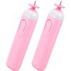 HOODANCOS Penna Elettrica Strumento Automatico in Plastica Rosa per Quilling 2 Pezzi per Arrotolare e Curvare Carta per Progetti di Carta Fai da Te e Artigianato