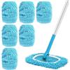 Zuuyye 6 Panni umidi, per Swiffer mocio | Panni in microfibra riutilizzabili per pulizia a umido e a secco, compatibili con mocio.