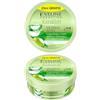 Eveline Cosmetics Crema Idratante Lenitiva Extra Soft Aloe Vera per Viso e Corpo con Estratti di Oliva, Proteine della Seta e Pantenolo - 175ml
