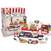 Teorema Giocattoli ,Grande Chef Mini Pizzeria, Set Cucina Bambini con Forno e Cibo Giocattolo, Registratore di Cassa con Suoni, Tanti Accessori Inclusi
