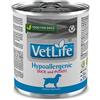 RUSSO MANGIMI VetLife Hypoallergenic Cani - Lattina Anatra E Patate 300g