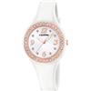 Calypso Orologio Donna Analogico in Gomma Bianco | Movimento al Quarzo, Orologi Donna, Vetro ad Alta Resistenza, Impermeabile 10 ATM K5567/B, Trendy
