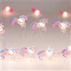 ABOHU Lucine Led Decorative a Batteria, 2M 20 LED Catena luminosa unicorno, Catena Luminosa per Cameretta dei Bambini, Fairy Lights, Luci a LED, Lucine Decorative per Camera Natale Interni e Esterni