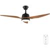 Cecotec Ventilatore da Soffitto con Luce EnergySilence Aero 5250 BlackWood. 62 W, Diametro 121 cm, Lampada LED 18 W, Telecomando, 3 Velocità, Timer Fino a 8 Ore, 3 Pale, Estate/Inverno