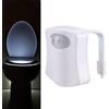 Generic Sensore di movimento per luce notturna per WC | Luce notturna a LED che cambia colore | Montaggio senza problemi Luce notturna attivata dal sensore di movimento per la tazza del WC per l'arredamento d
