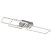 Briloner Leuchten - Lampada LED da soffitto, lampada da soffitto dimmerabile, funzione Memory, 2 moduli LED girevoli, 43,8 watt, 3.300 lumen, 3.000 Kelvin, alluminio cromato, 928x260x96mm (LxWxH)