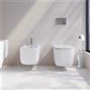 Parama Coppia di sanitari sospesi vaso tornado e bidet bianco lucido | Lubiana Small