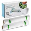 Cecotec Confezione da 2 rotoli per sigillatrice sottovuoto Superficie goffrata, lunghezza 6 metri, consente di realizzare sacchetti di dimensioni personalizzate, senza BPA (larghezza 20 cm)