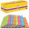 Post-it Foglietti Super Sticky, 21 Blocchetti + 3 GRATIS, 76 x 76 mm | Foglietti Adesivi Riposizionabili a Tenuta Extra Forte per Promemoria ed Elenchi; Aderiscono a Superfici Verticali