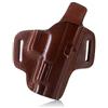 Falco Glock 17 fondina da cintura Premium aperta in pelle pancake, marrone autentica,