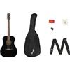 Fender CC-60S Concert Pack V2 Black Kit Chitarra Acustica Fender CC-60S Nera ...