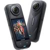 Insta360 X5 Standard Bundle - Action Camera 8K 360 Gradi con Tripla Potenza AI & Obiettivi Sostituibili con Custodia