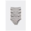 Tezenis 4 Paia Di Slip Basici In Cotone Bimbo Bambino Grigio