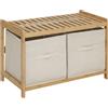 5 five simply smart PANCA TIDY BOX 2 COMPARTIMENTI BAMBU